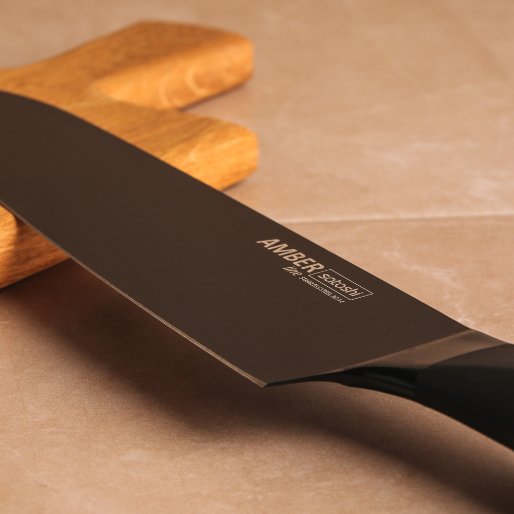 SATOSHI Амбер Набор ножей кухонных 8пр, акриловая подставка - #7
