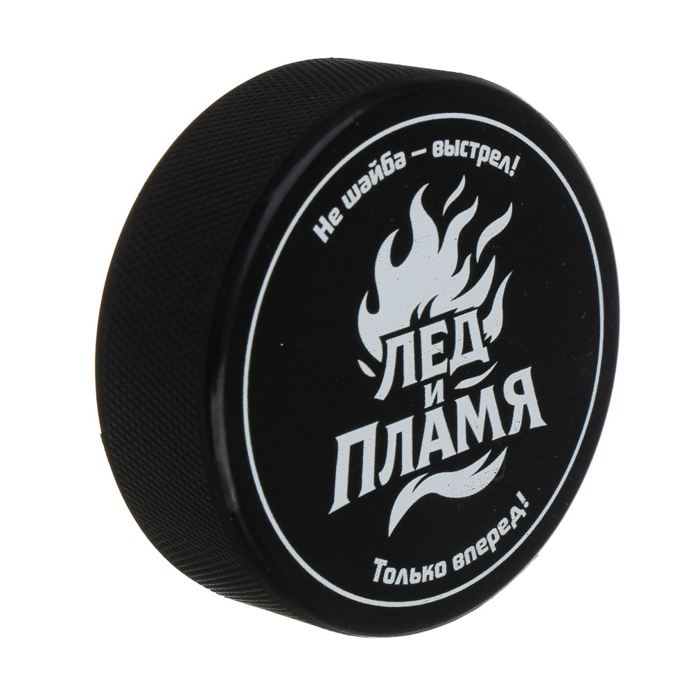 BY SPORT Шайба хоккейная с принтом, взрослая, 7.5х2.5см, резина - #3