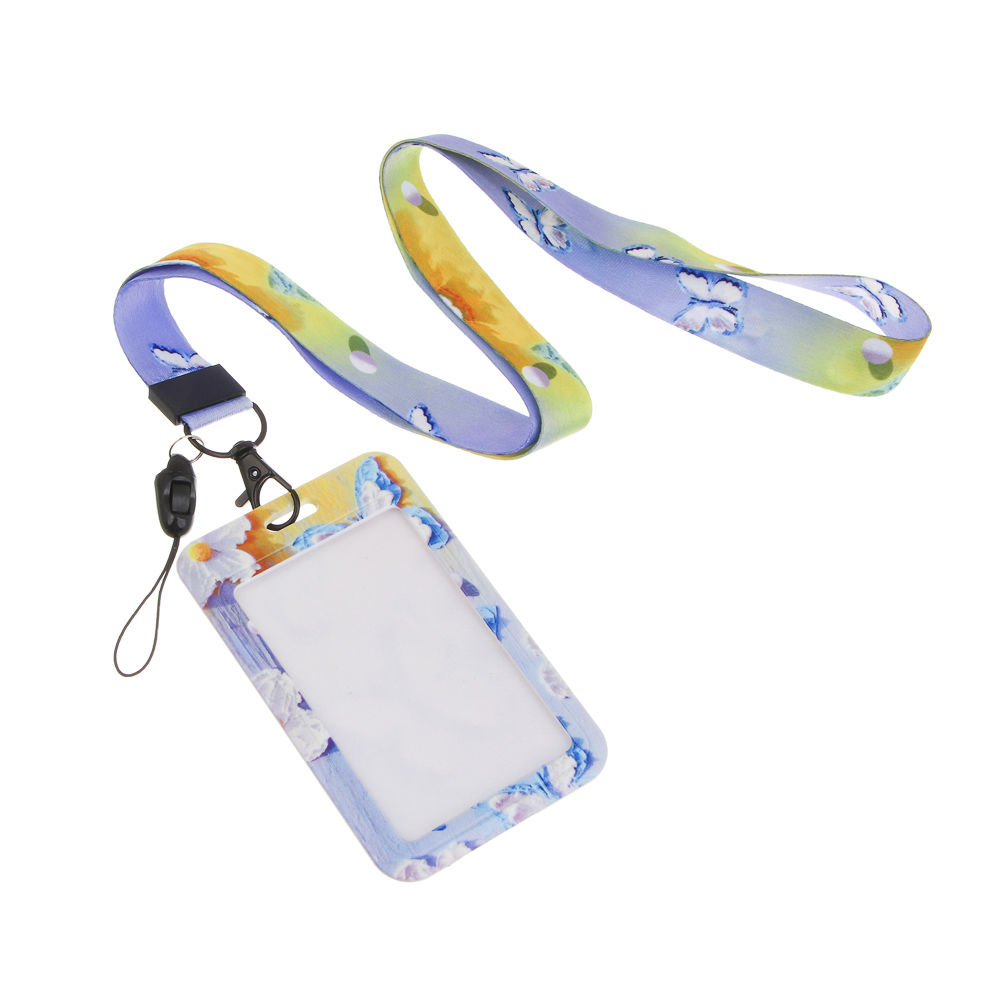 Чехол брелок для пропуска тм ЮL Funny на ленте, пластик, металл, 11х7см, 4 дизайна - #4