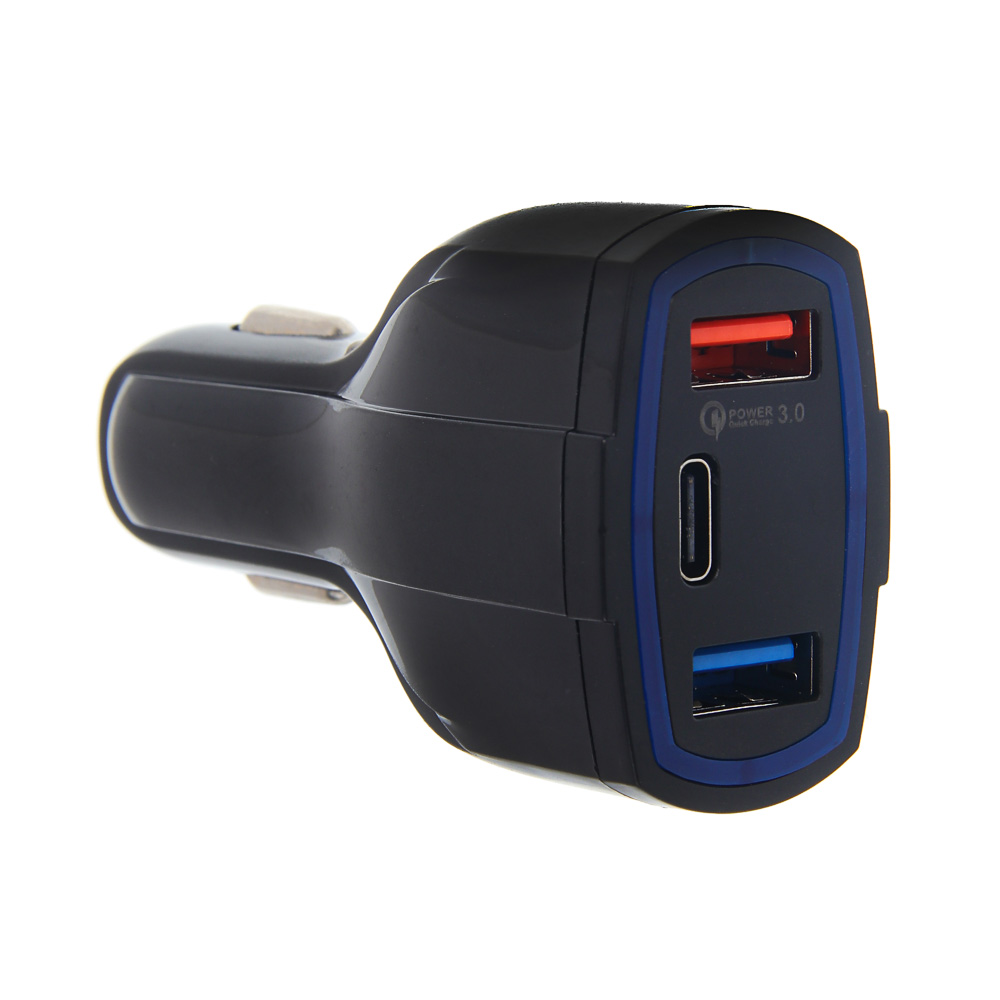 ЕРМАК/NG Устройство зарядное автомобильное, 3 порта зарядки,12/24В, пластик - #1