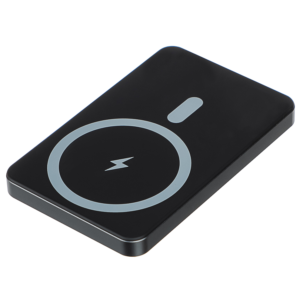 Аккумулятор мобильный BY 5000мАч, с беспр.зарядкой, MAG, 1xUSB-C, 20W, 3A, металл, серый - #5