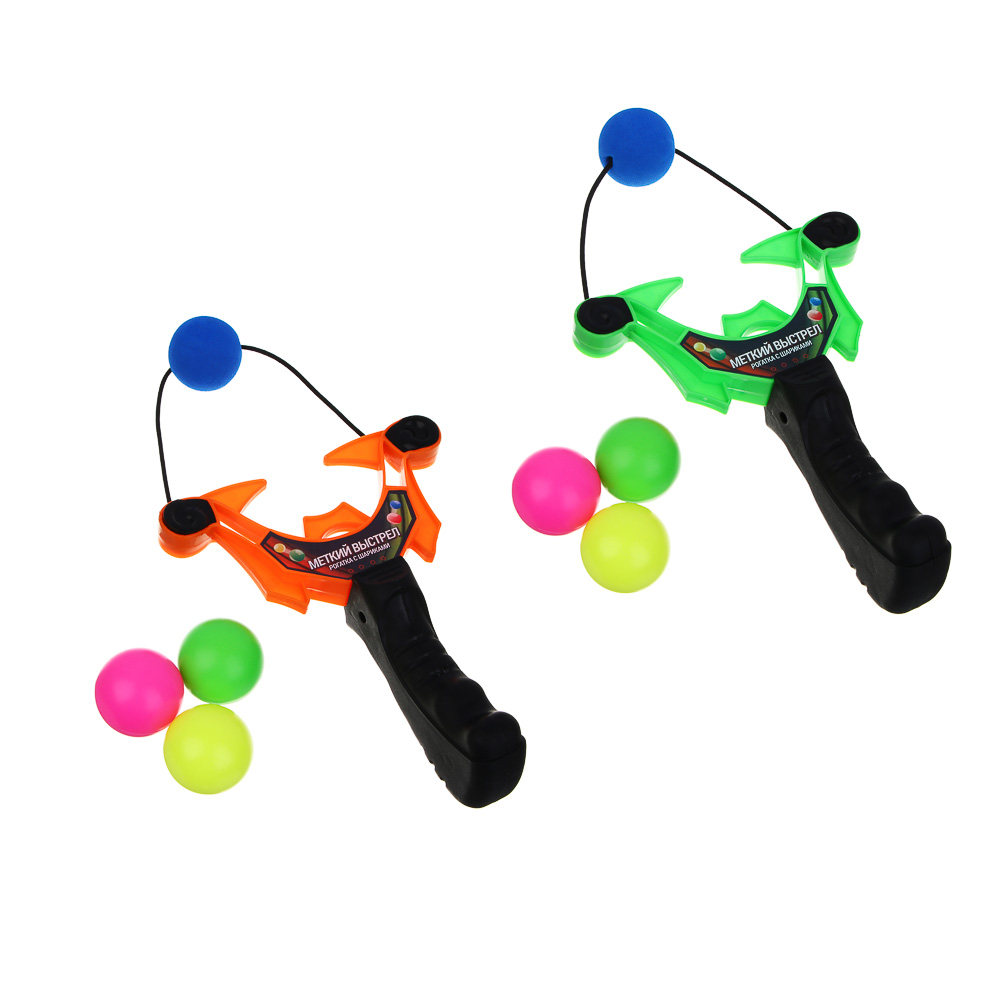 ИГРОЛЕНД Рогатка "Меткий выстрел", стреляет шариками, PP, 19х4х29 см, 2 дизайна - #2