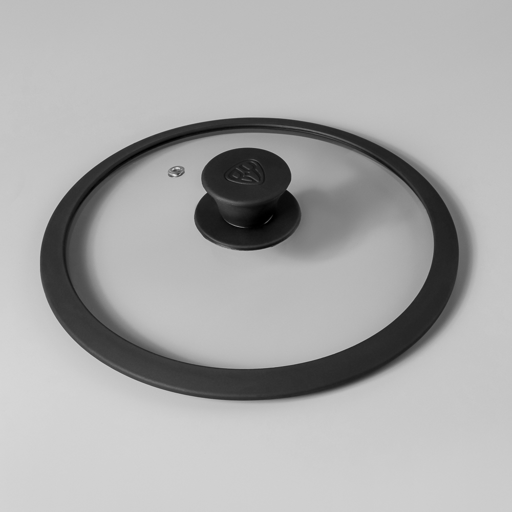 SATOSHI Крышка стекло/силикон с ручкой, 22см - #6