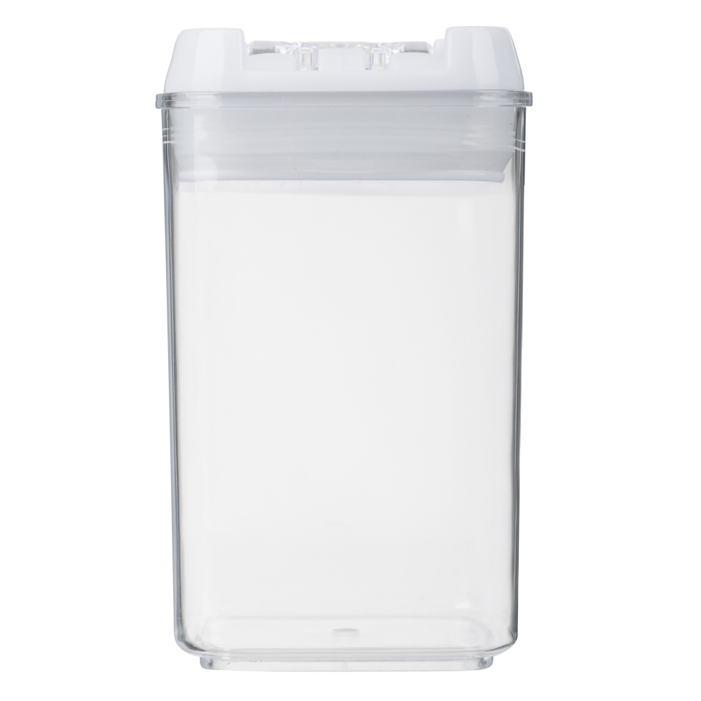 Банка для сыпучих продуктов, тм VETTA, Миндаль, 450мл квадратная, пластик - #3