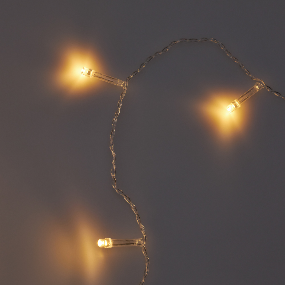 СНОУ БУМ Эл.гирлянда занавес, 1.5x1.5м, 150LED, шампань, 10 нитей, пост.свеч., ПВХ прозр., 220В - #11