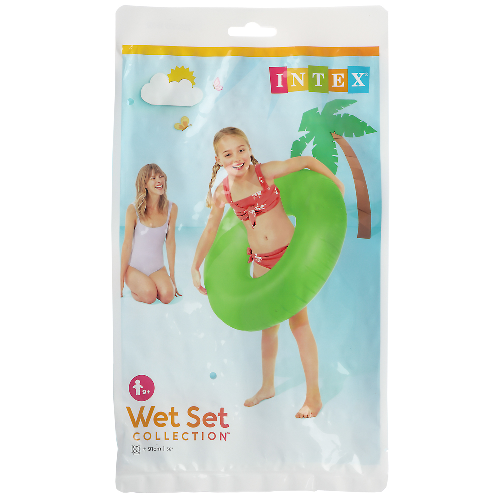 Круг надувной тм INTEX Неоновый холод 91см, от 9 лет, 3 цвета, 59262NP - #6