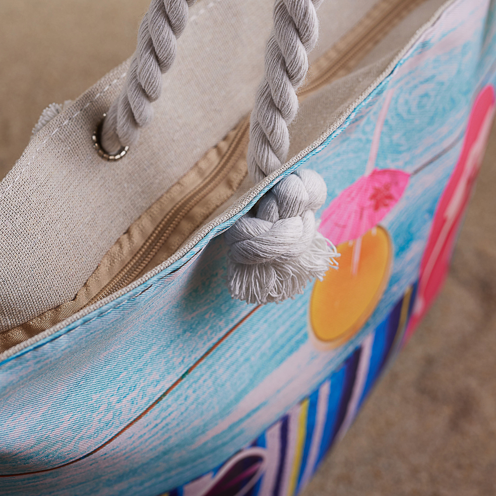 ЮL Сумка пляжная 50x35x15 см, 100% полиэстер, 3 дизайна - #13