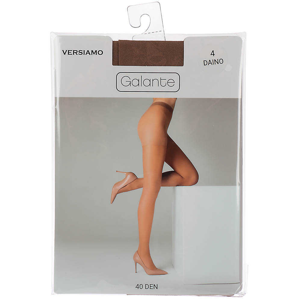 GALANTE Versiamo Колготки 40 DEN с шортиками, 85% полиамид, 15% эластан, размер 4, цвет загара - #5