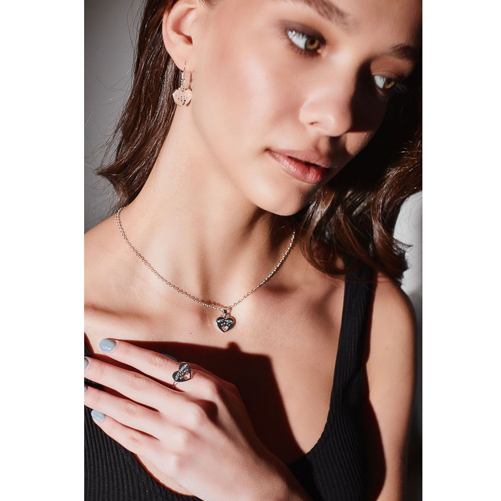 BERIOTTI Набор бижутерии 3 пр.: цепочка с подвеской, серьги, кольцо, биж.сплав, 4 дизайна - #10