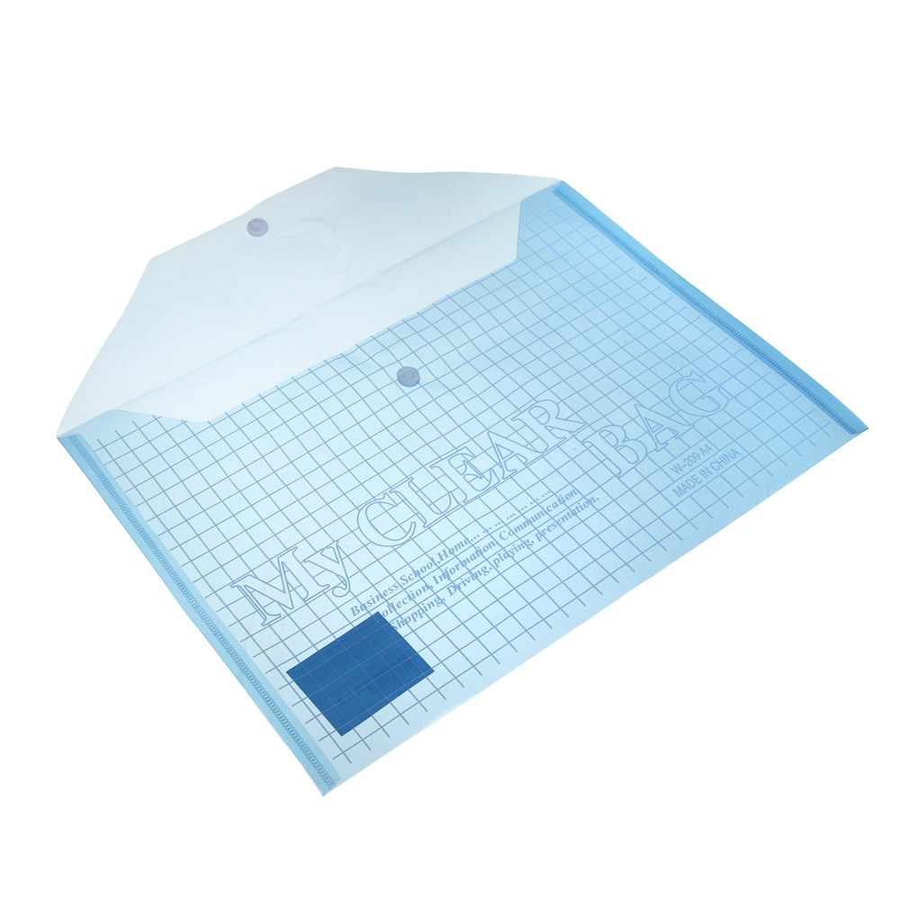 Папка на кнопке, А4, 325x230 мм, толщина: 0,12 мм, инд.марк, 4 цвета - #5