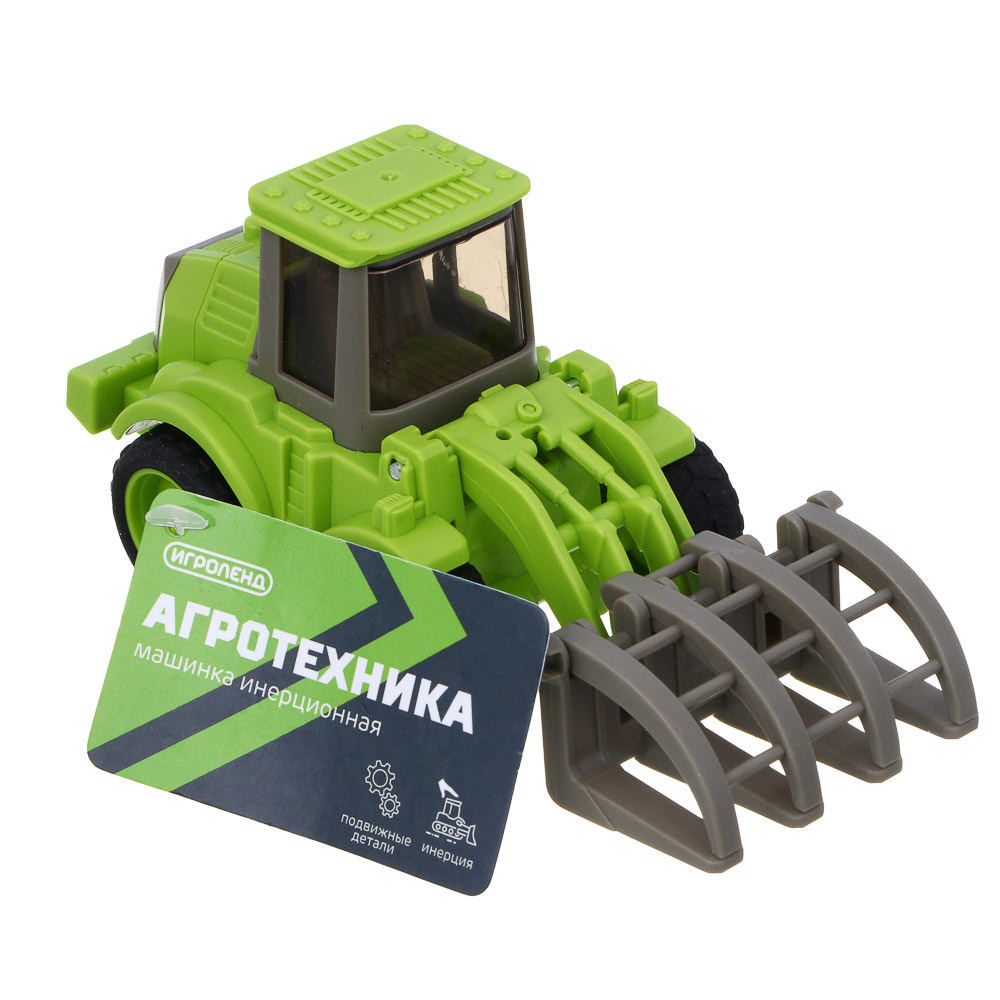 ИГРОЛЕНД Машинка "Агротехника", инерция, РР, 12х7х6,2 см, 5 дизайнов - #3