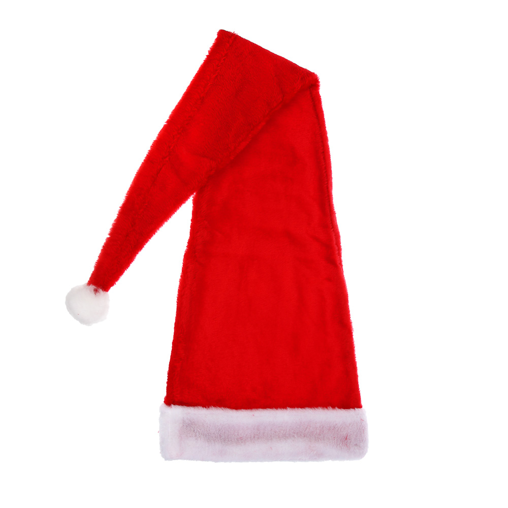 СНОУ БУМ Набор новогодний длинный колпак 28x99см + варежки 11x20см, полиэстер, красный - #2