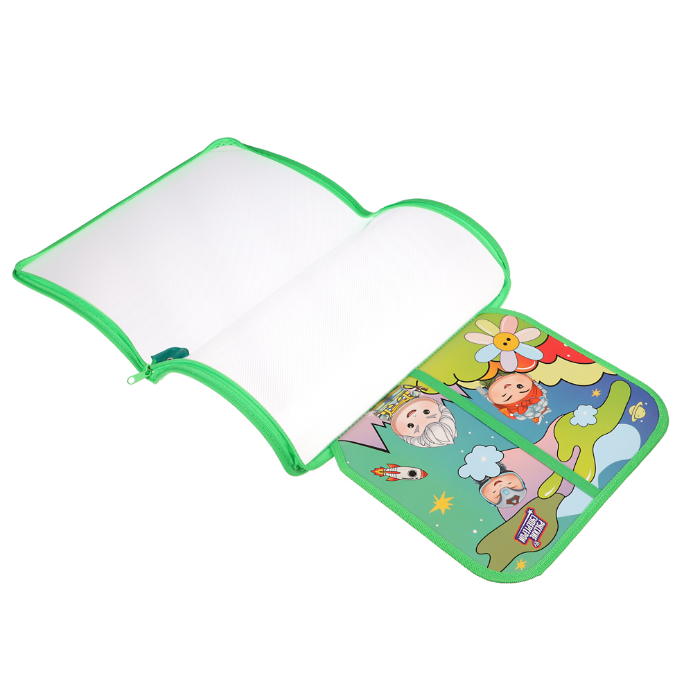 BY Русские Супергерои Папка для труда А4, пластик, молния вокруг, откидная планка, 33х2,5х23 cм - #4