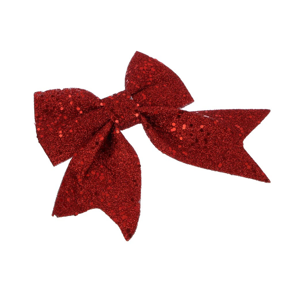 СНОУ БУМ Набор бантов 11,5х13 см, 2 шт, полиэстер, красный - #4