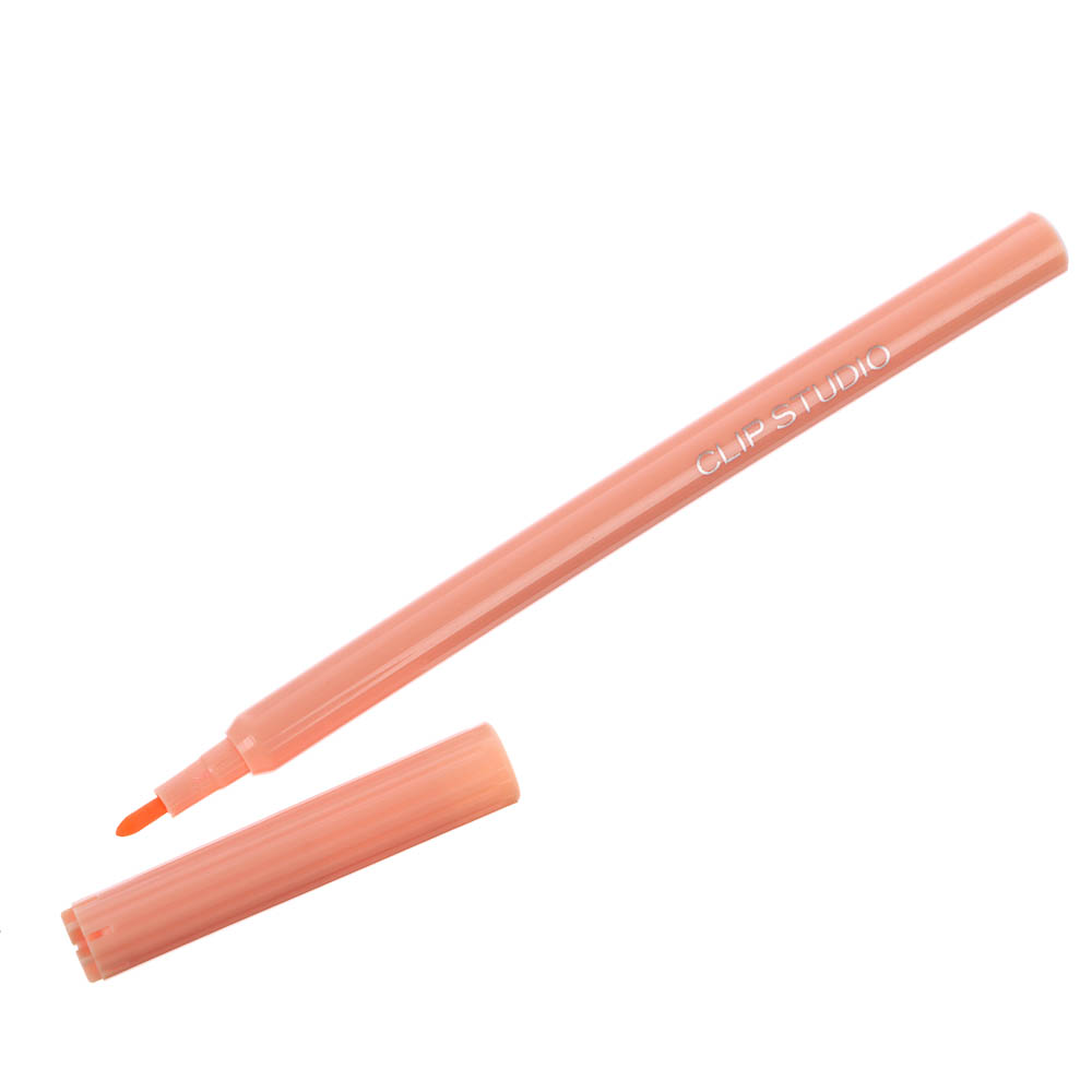 ClipStudio Фломастеры 6 цветов, с цветным вент.колпачком, 2 вида, ПВХ пенал с подвесом - #8