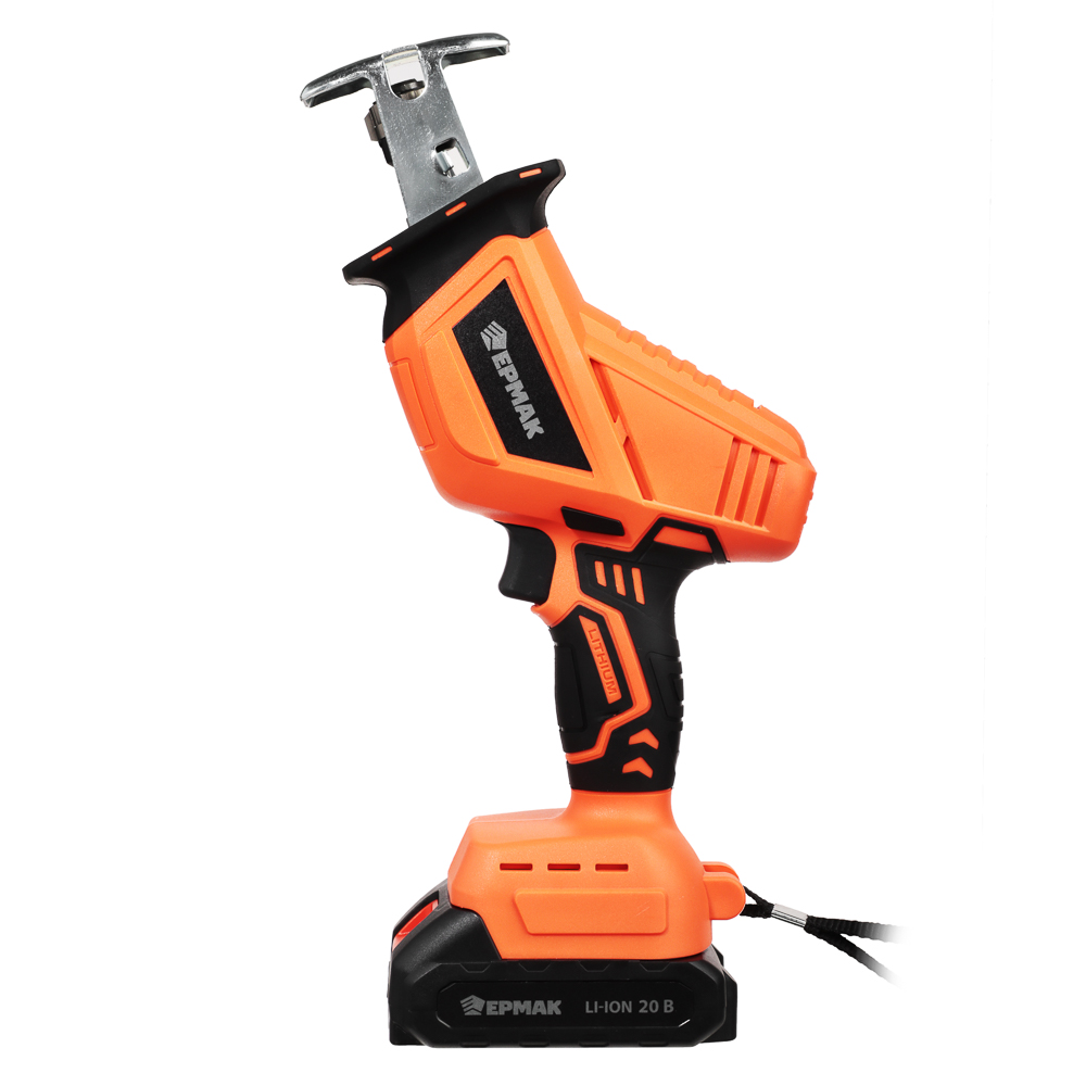 ЕРМАК Пила сабельная на АКБ 20В, 2,0А Li-ion (1шт) з/у, 0-3000 ход/мин, (ONE) - #8