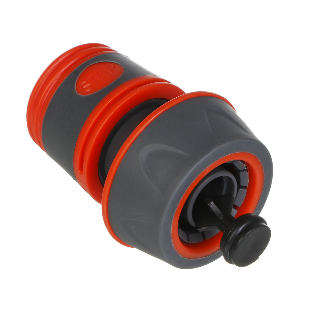 INBLOOM PROF+ Коннектор быстросъемный для шланга 3/4 с аквастопом, обрезиненное покрытие ABS - #2