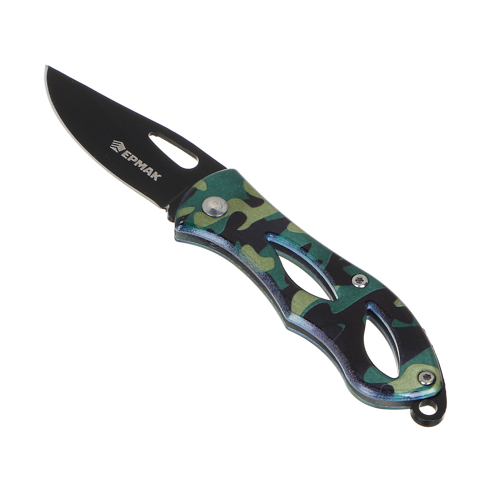 ЕРМАК Нож туристический складной 13,5см, нерж.сталь, арт.1 - #1