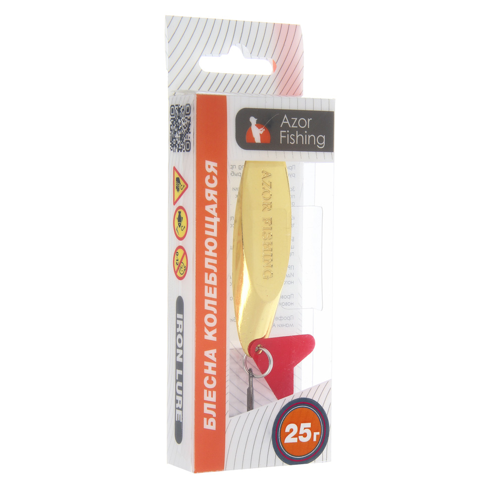 Блесна колеблющаяся тм AZOR FISHING, тип Кастмастер, цвет золото, 7,10,14,18,21,25гр, 6 видов - #5