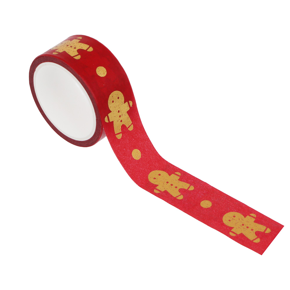 Набор декоративного скотча тм Сноубум, 3 шт, 1,5см x 3 м, бумага, 2 диз. - #5