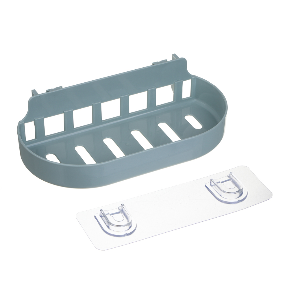 VETTA Classic Полка настенная овальная, пластик, 22x10x3 см, оливковый - #2