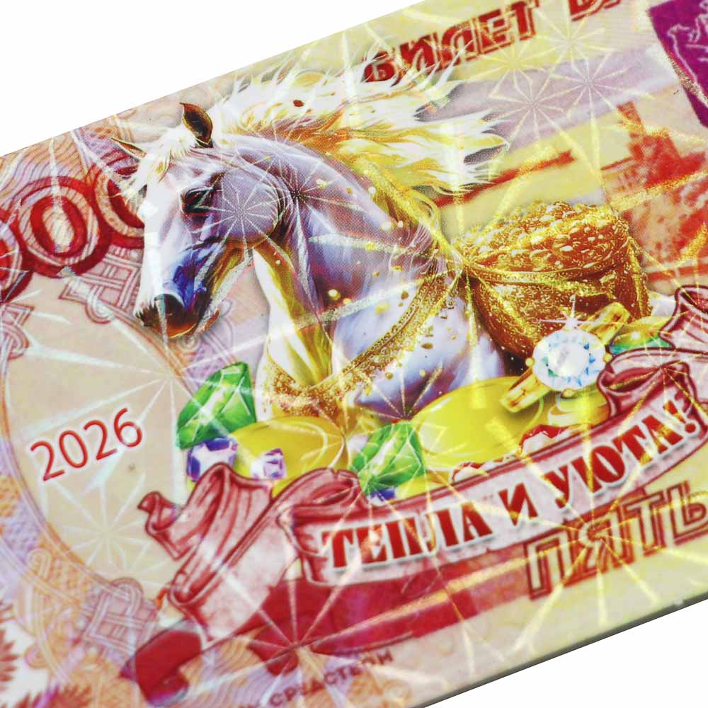 Магнит купюра тм СНОУ БУМ, 12x6 см, PVC, EVA, фольга, микс - #4