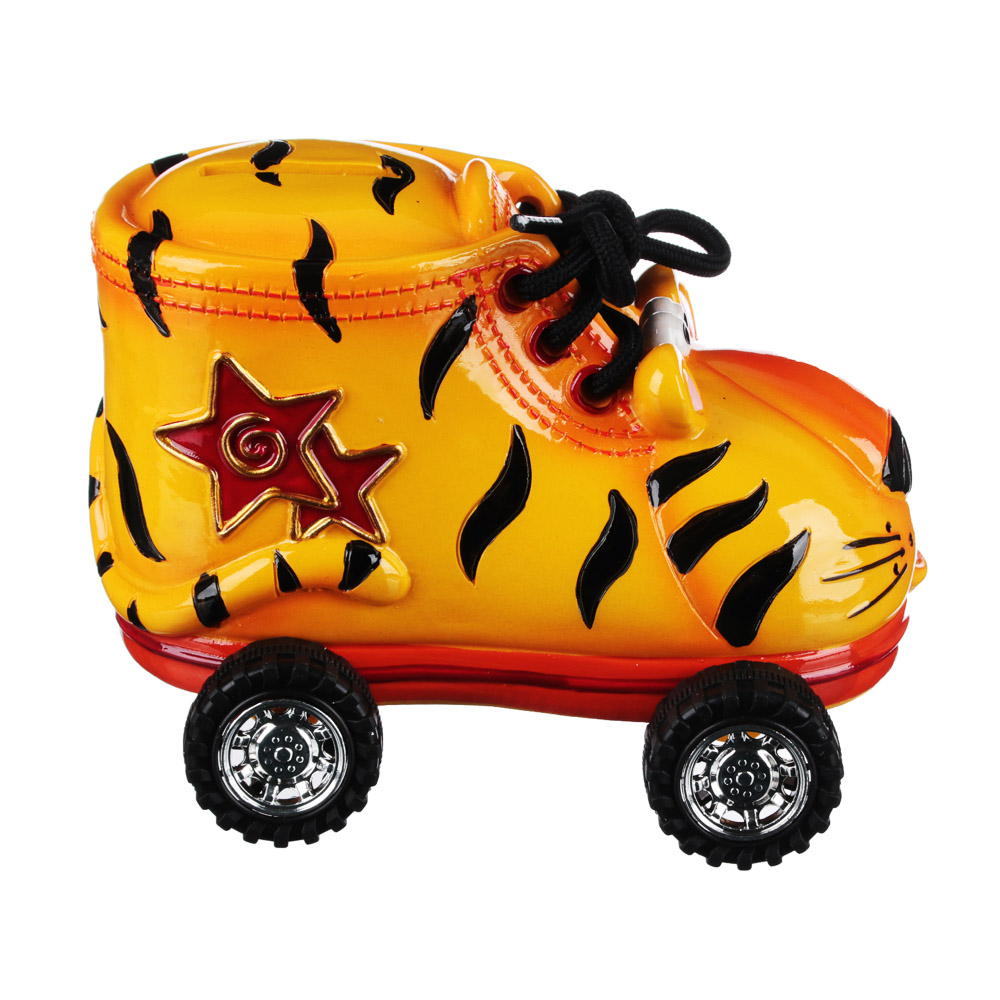 СНОУ БУМ Копилка в форме тигра на колесах, полистоун, 15,5x11x10,5см, 2 цвета - #3
