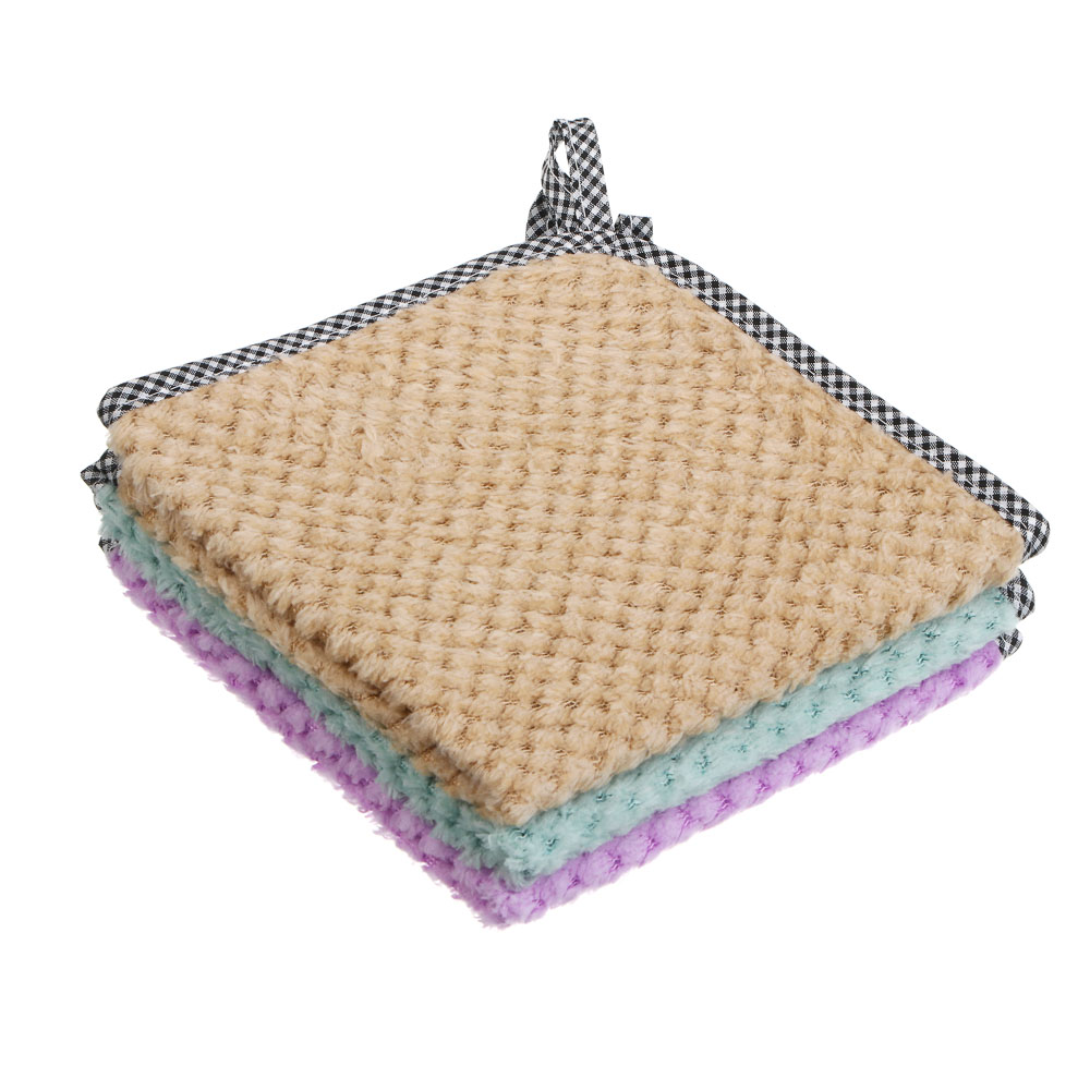 Салфетка из микрофибры с петелькой тм VETTA, 30x30см, 215г/кв.м., 3 цвета - #1