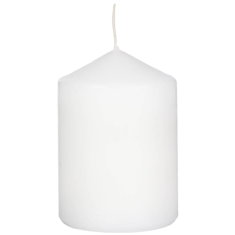 Свеча пеньковая Ladecor, белая, 7х10 см - #1