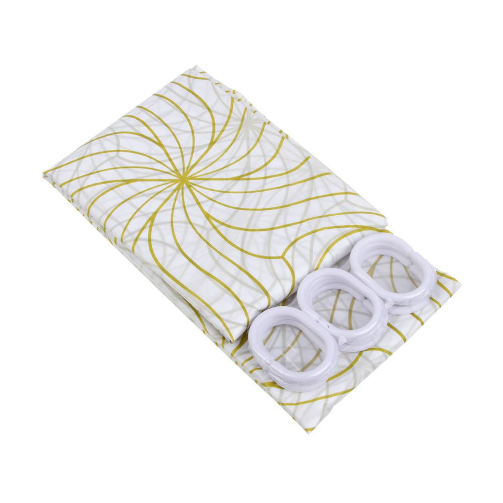 VETTA Шторка для ванной, ПЕВА, 30 г/м2, 180x180 см, Цветы, 606 - #3