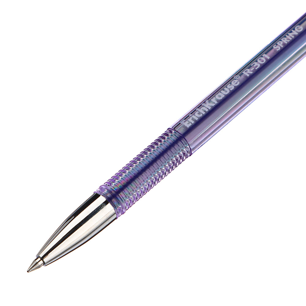 Erich Krause Ручка гелевая синяя, R-301 "Спринг Гель Стик", 0.5мм, 53348, 4 цвета корпуса - #3