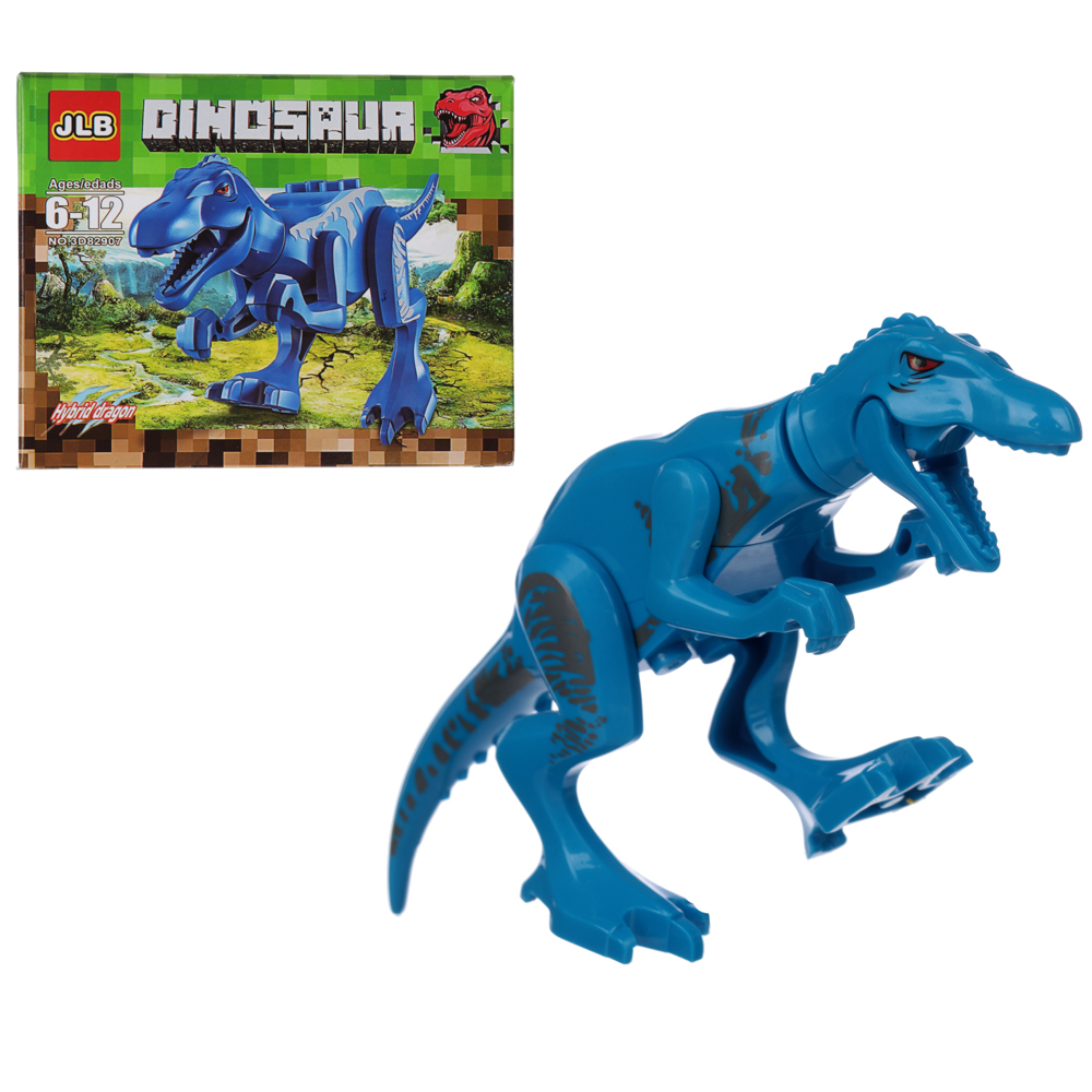 JLB Конструктор Фигурки из кубиков Динозавры, 12,5x10x4 см - #1