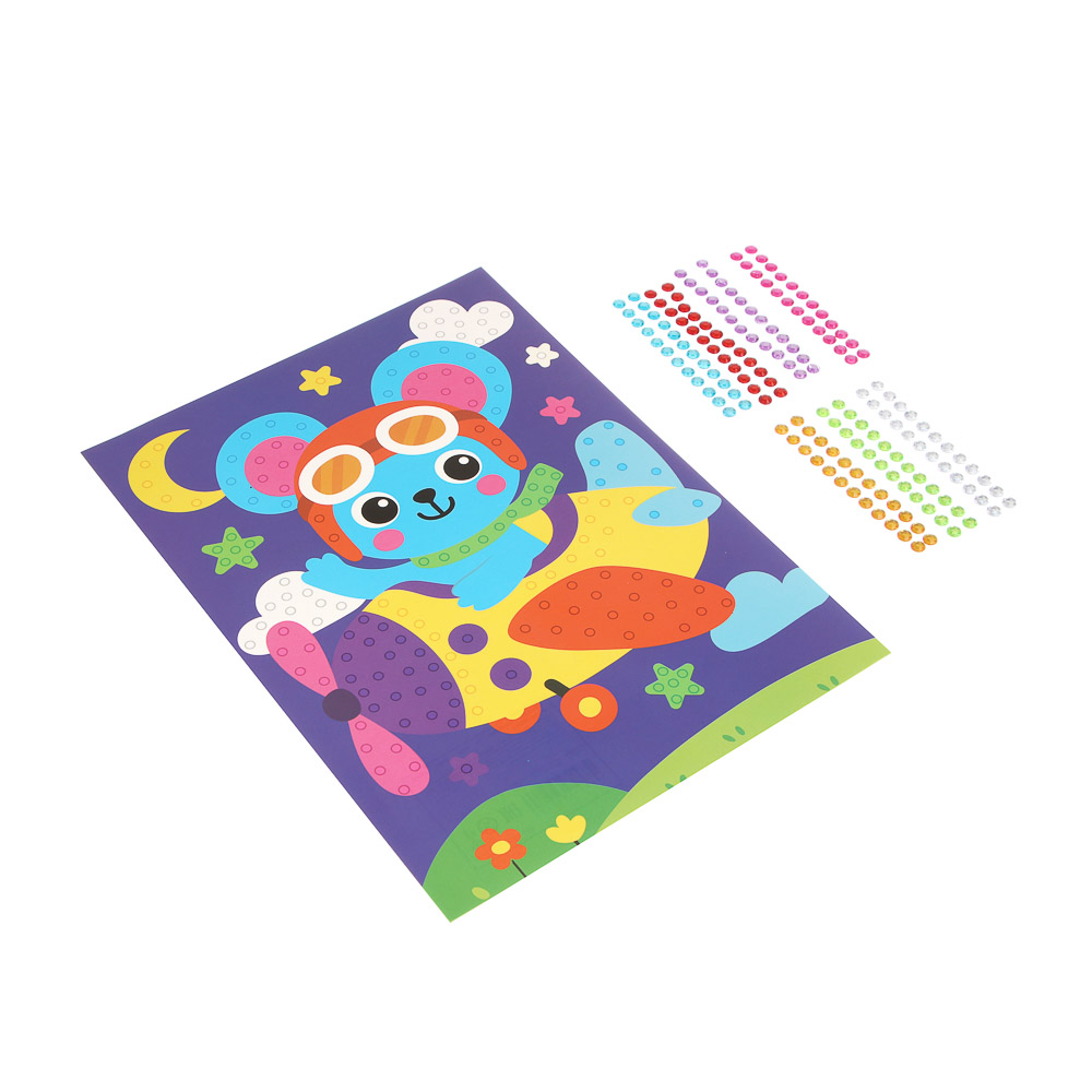 Аппликация из страз ХОББИХИТ, 19х26см, бумага, пластик - #3