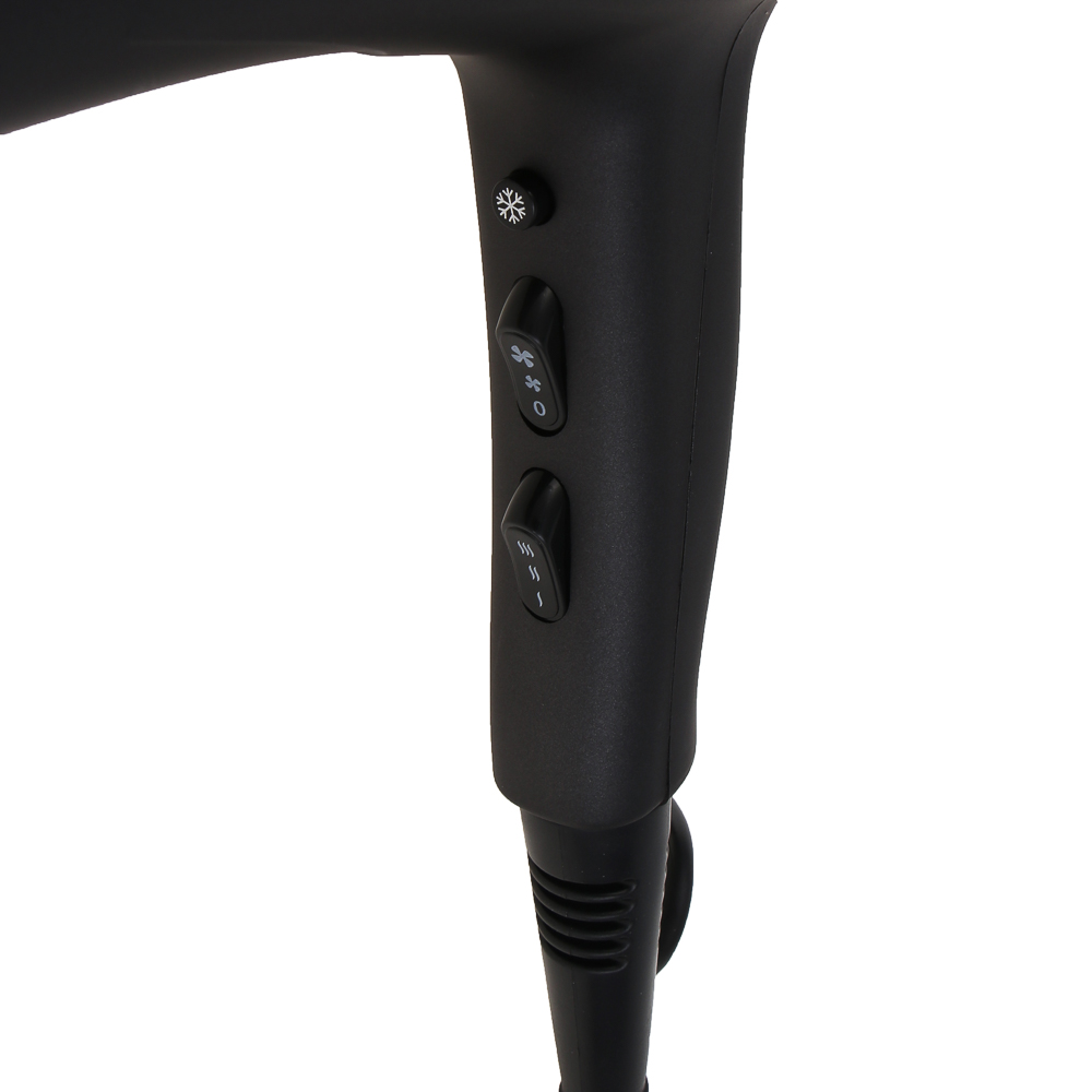 LEBEN Фен для волос, AC мотор, 2400 Вт, ионизация, шнур 200см, 2 скорости, 3 темп.реж., концентратор - #7