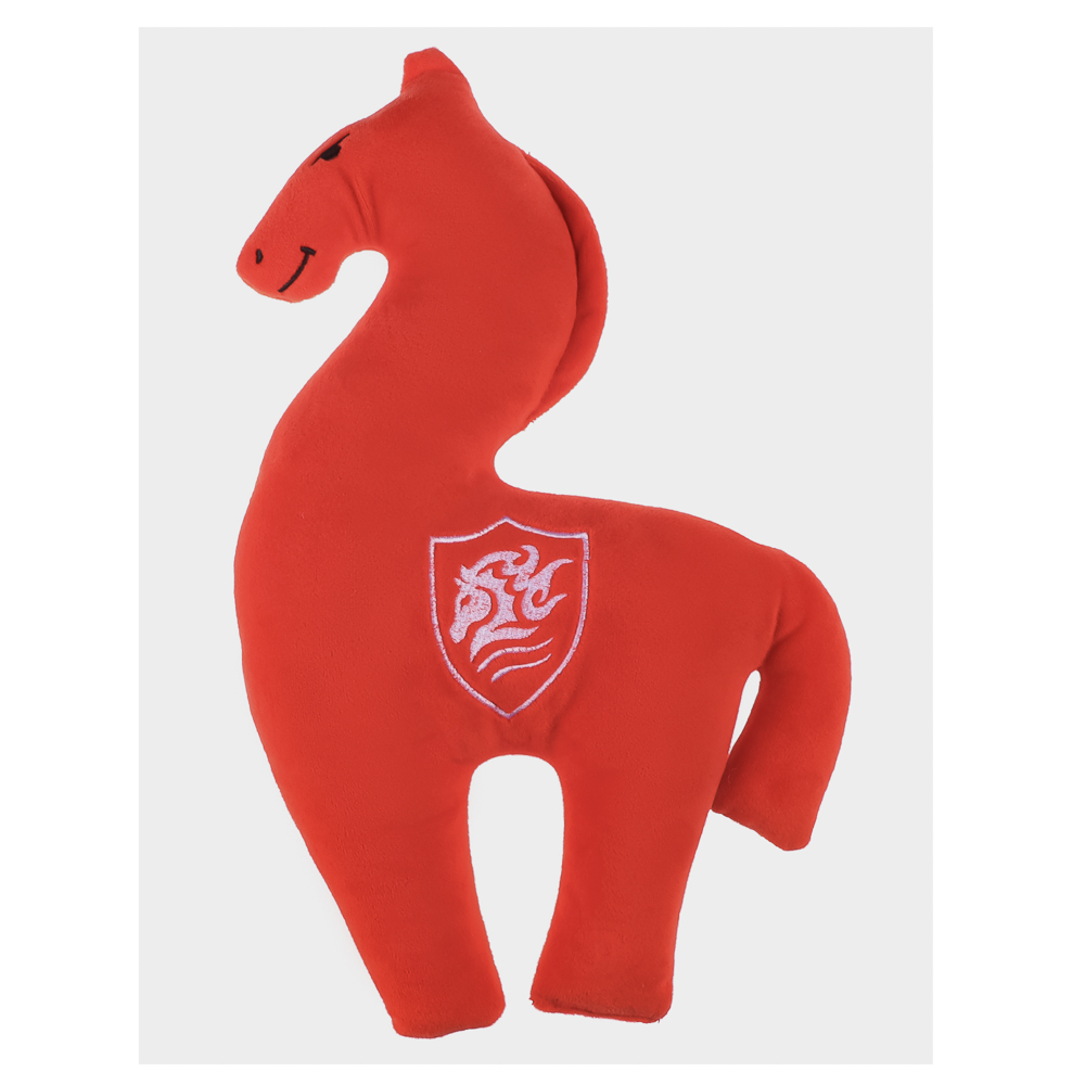 Лошадка вельбоа, 38 см, Вельбоа+ПЭ+вышивка - #5