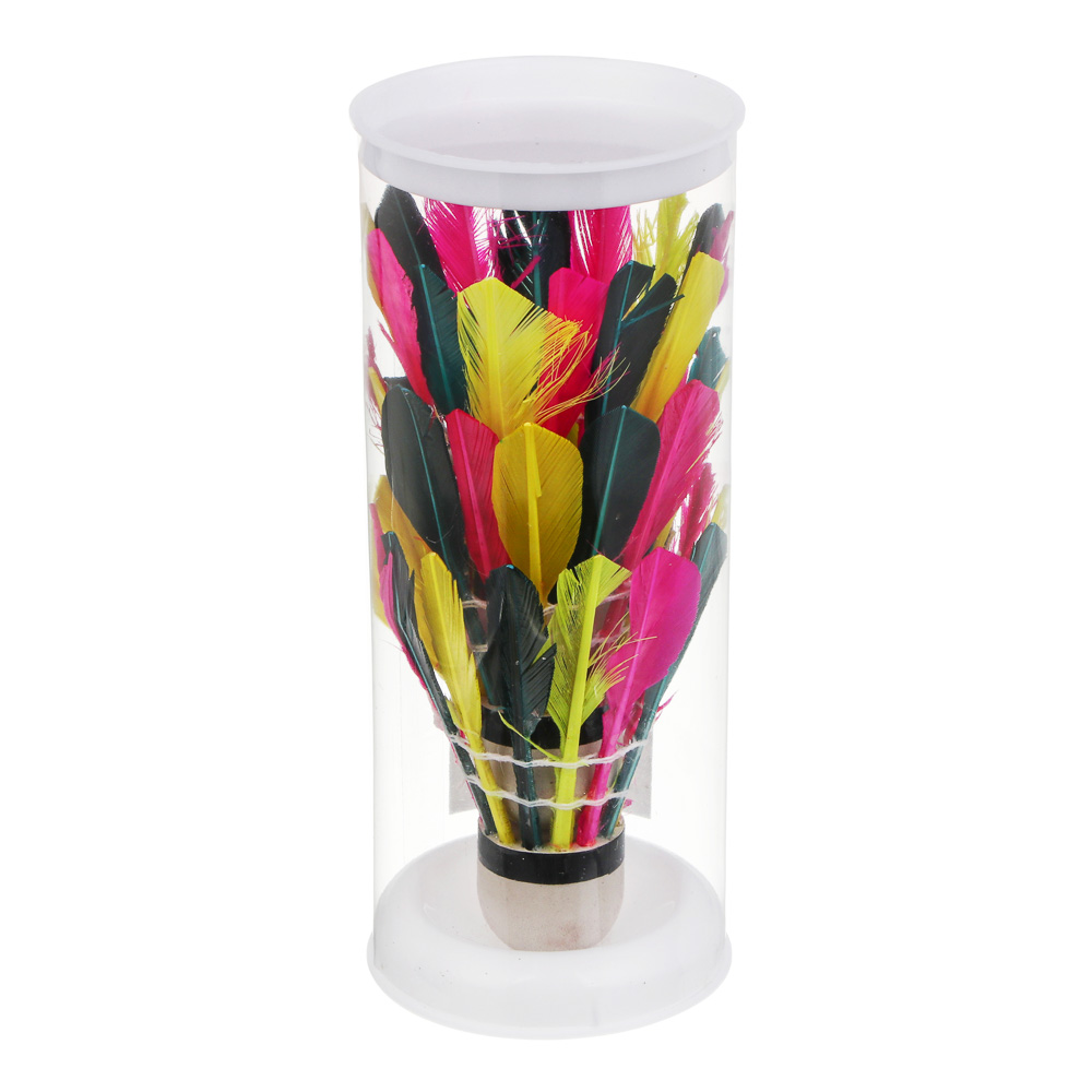 Воланы для бадминтона, тм BY SPORT, набор 3шт, в тубе, ПВХ+перо - #5