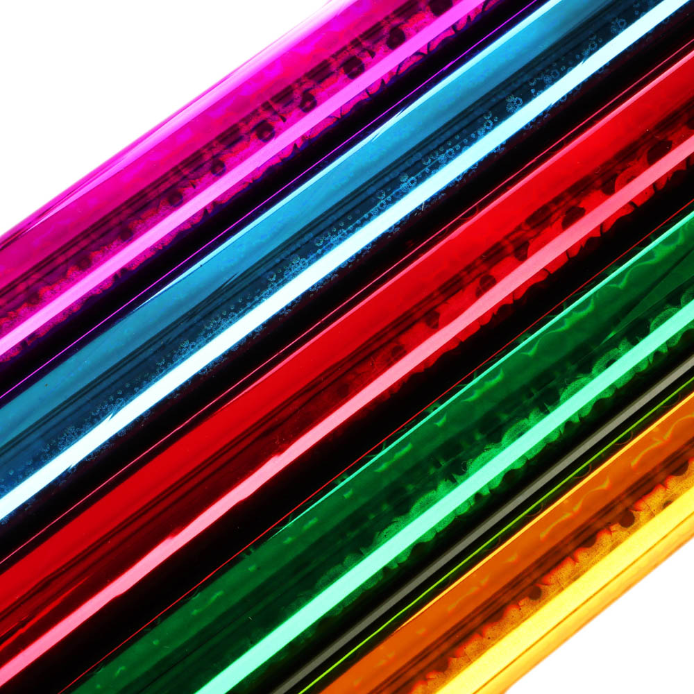 Пленка цветная с голографическим эффектом "Neon", 200х70 см - #3