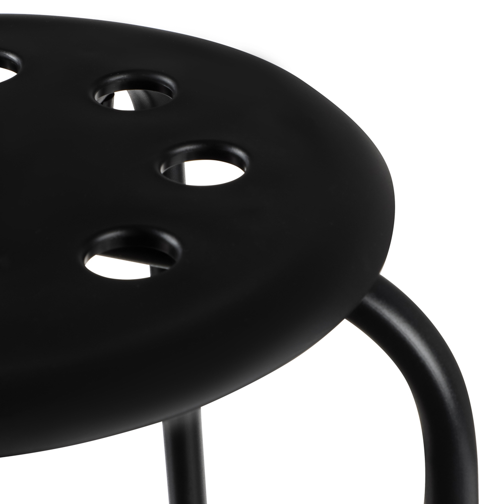 Табурет с пластмассовым сиденьем тм НИКА ТП01 D 320мм, высота 46см, чёрный - #2