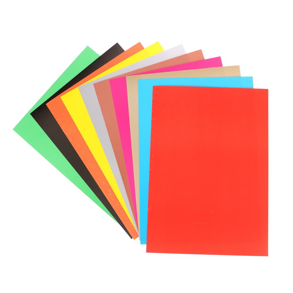 ClipStudio Картон цветной "Альфа" мелованная бумага, 2-сторонний, 10л., 10цв., в папке - #3