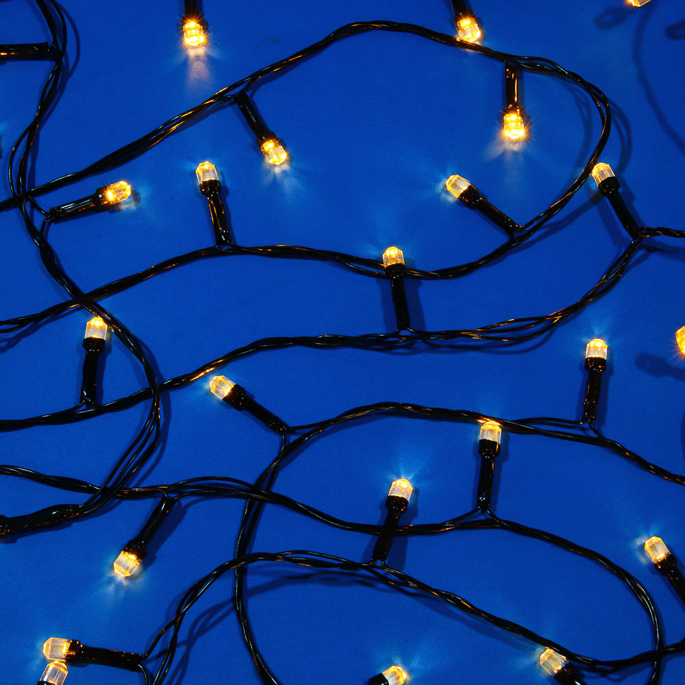 СНОУ БУМ Гирлянда эл. вьюн 10м, 100LED, шампань, 8 режимов, ПВХ черный, 220В - #1