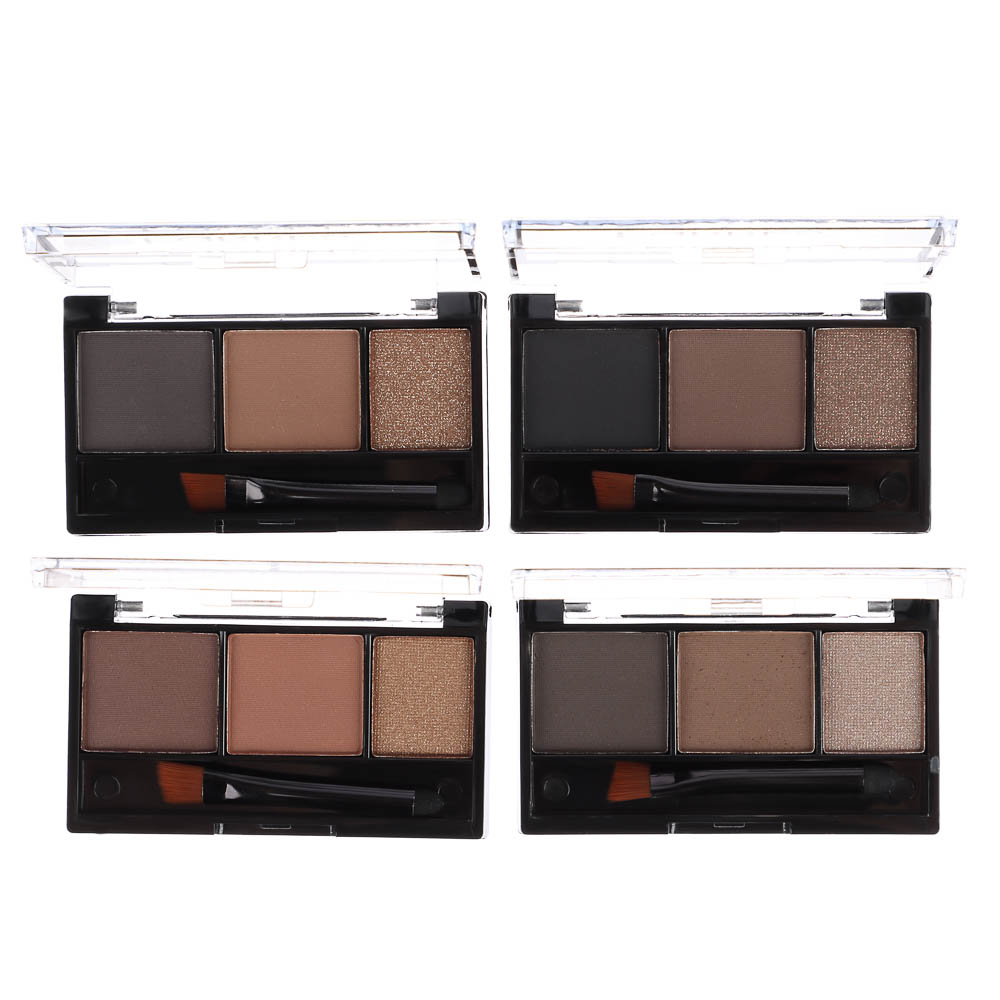 Тени для бровей "Brow&Glow", тм Farres, 3 цвета - #7