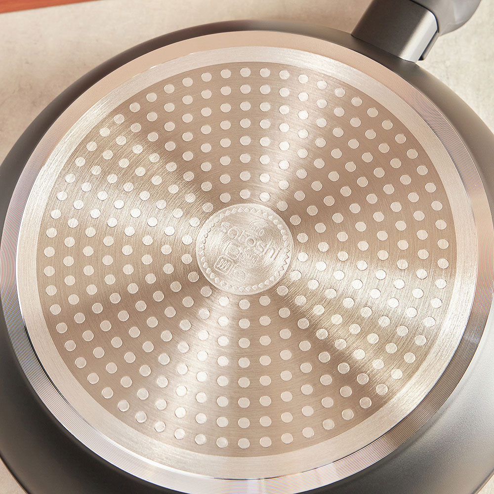 SATOSHI Стоун Сковорода литая d24см, антипригарное покрытие Мрамор, индукция - #12