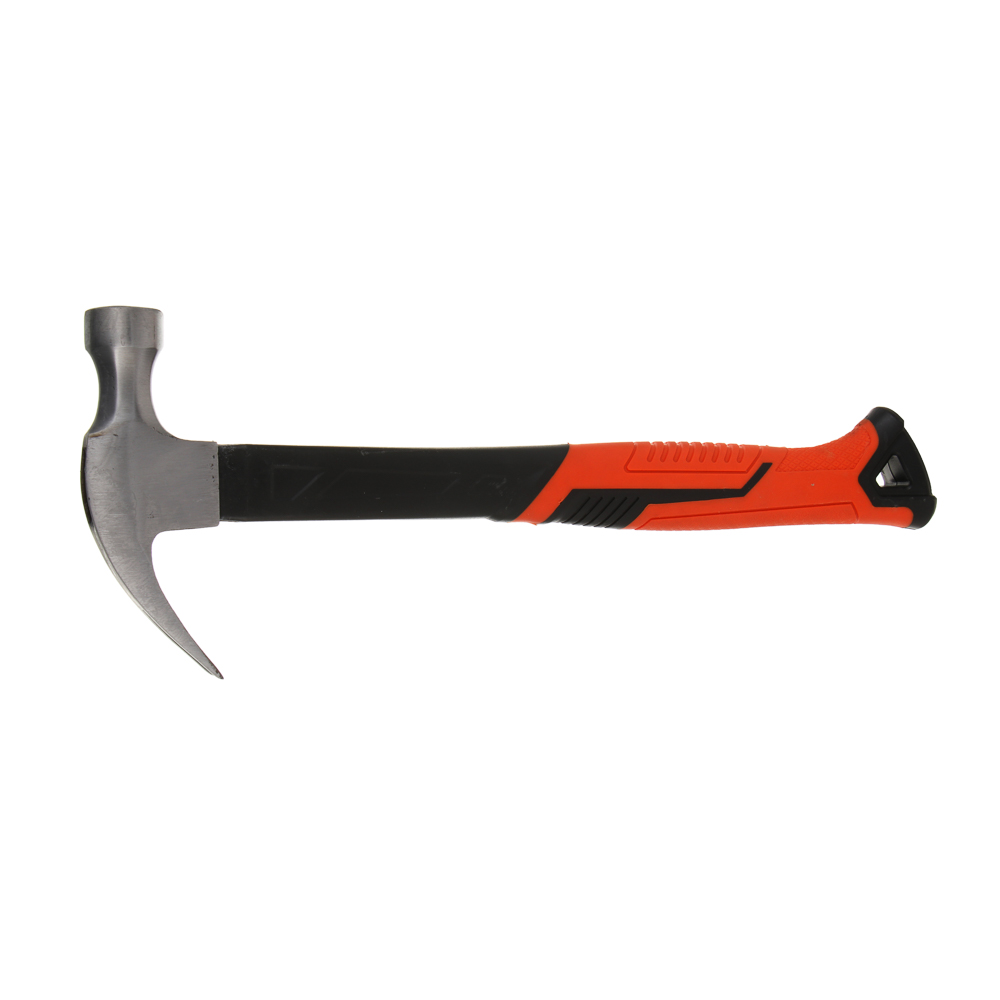 ЕРМАК Молоток гвоздодер кованный, боёк 0,5кг, фиберглассовая ручка с обрезиненной рукояткой TPR - #1