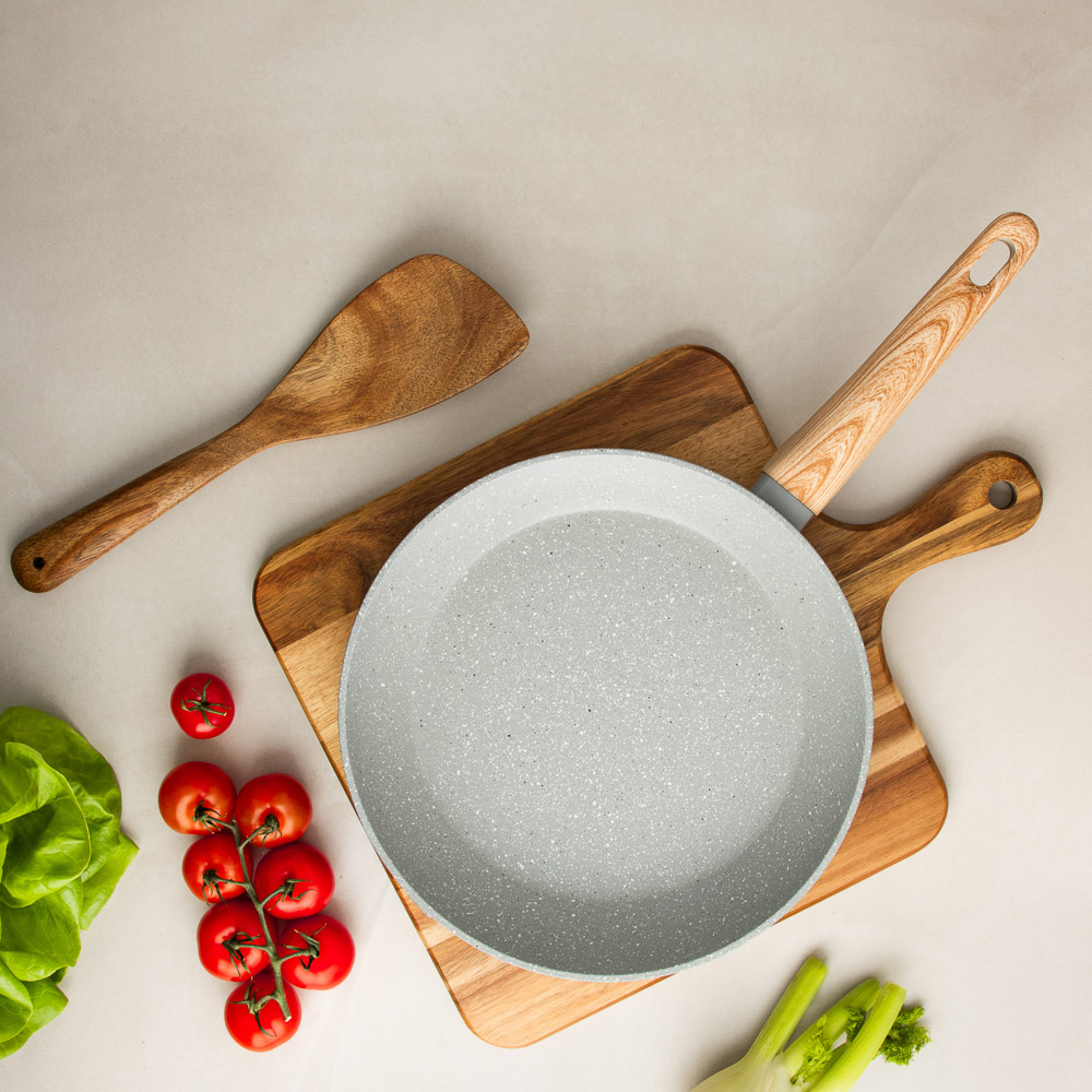 SATOSHI Берг Сковорода литая d26см, антипригарное покрытие Мрамор, индукция - #13