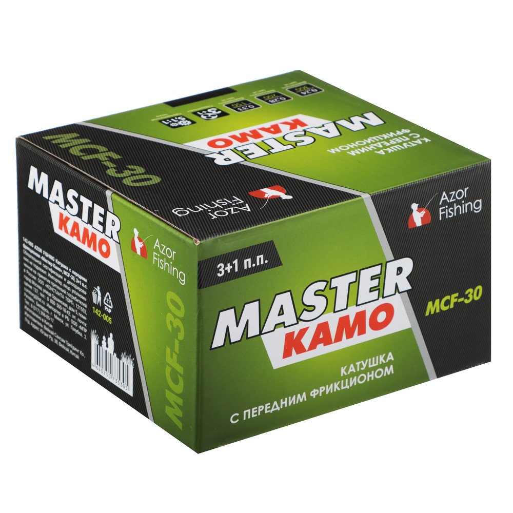 AZOR FISHING Катушка с передним фрикционом "Мастер Камо", MСF-30, 3+1 п.п. - #7