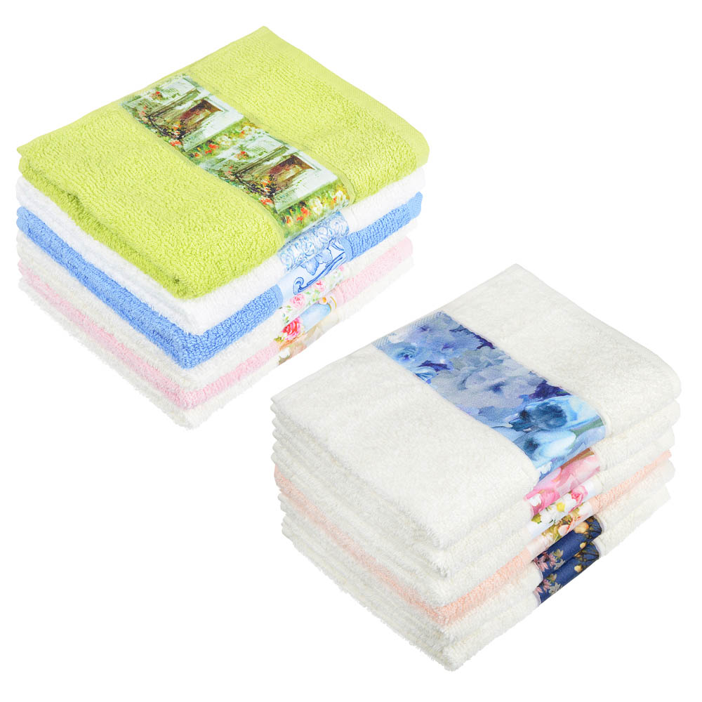 Комплект полотенец подарочных 2 шт PROVANCE "Праздник", 30х50 см, 100% хлопок, 6 дизайнов - #2