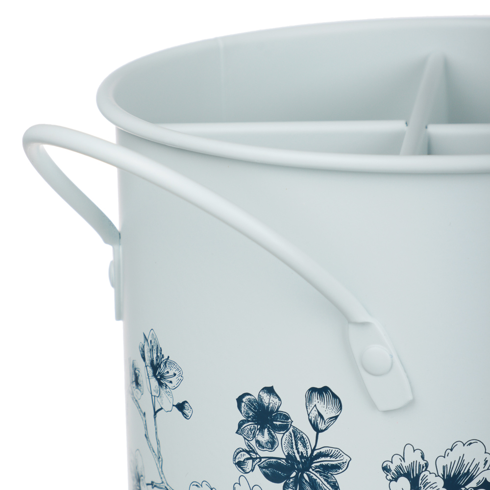 Подставка под столовые приборы тм VETTA Флорал, с ручками, углеродистая сталь - #2