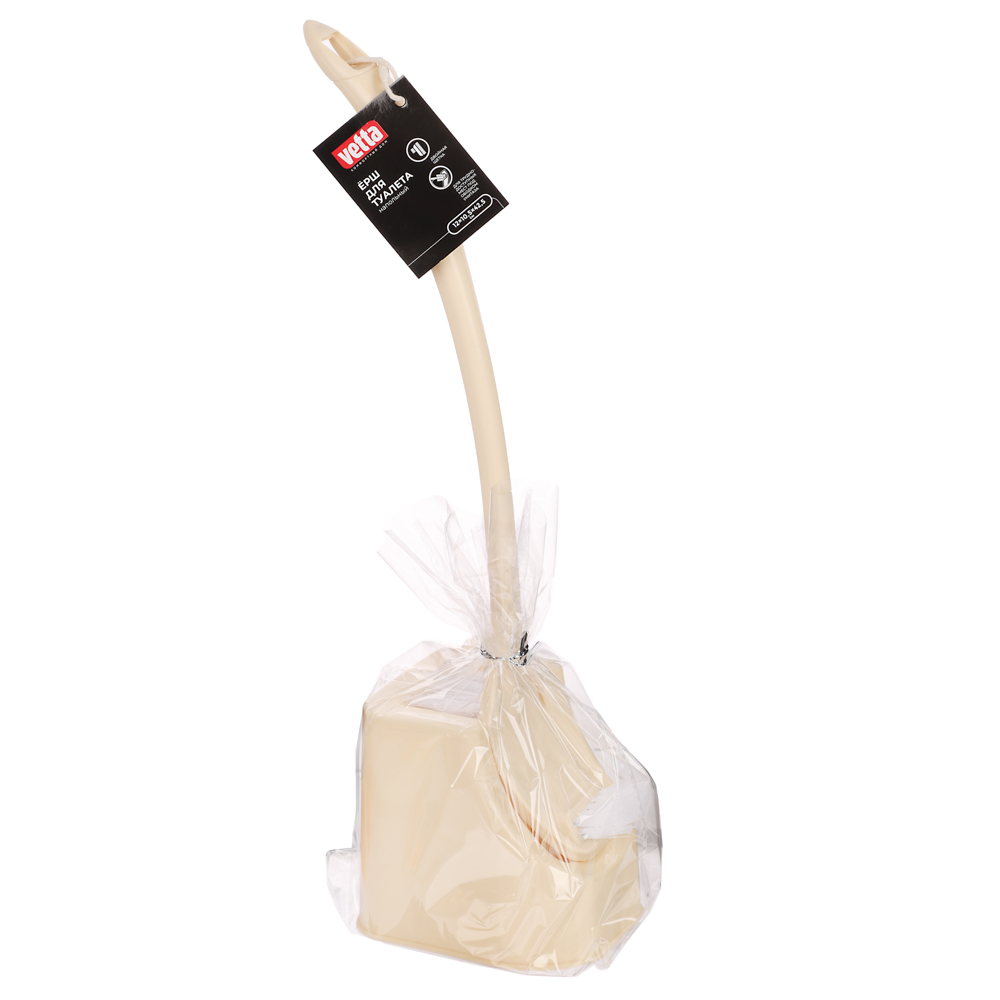 VETTA Ёрш для туалета с двойной щеткой для труднодоступных мест, пластик, 12х10,5х42,5см - #6