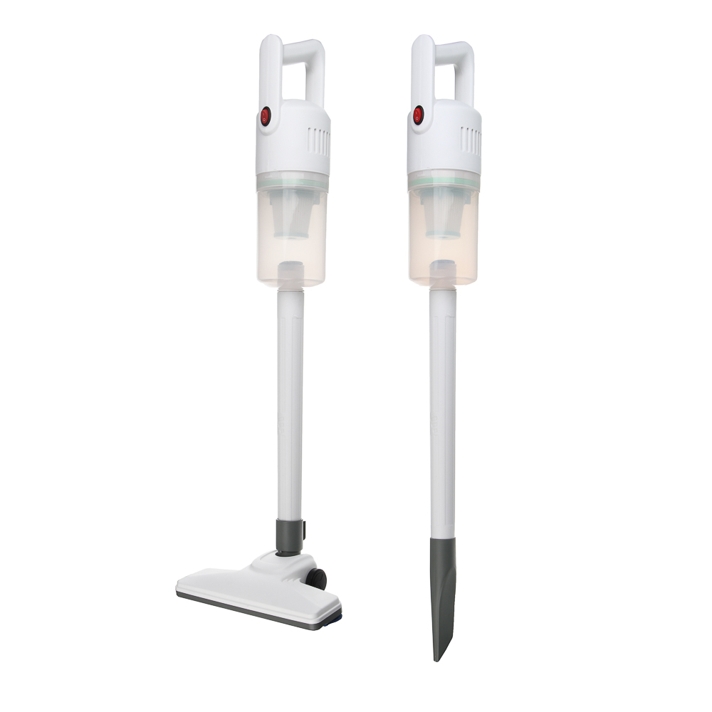 LEBEN Пылесос беспроводной, 100Вт, 7.4В/2300 мАч, 2 насадки, Hepa фильтр, 0,85л, пластик, белый - #1