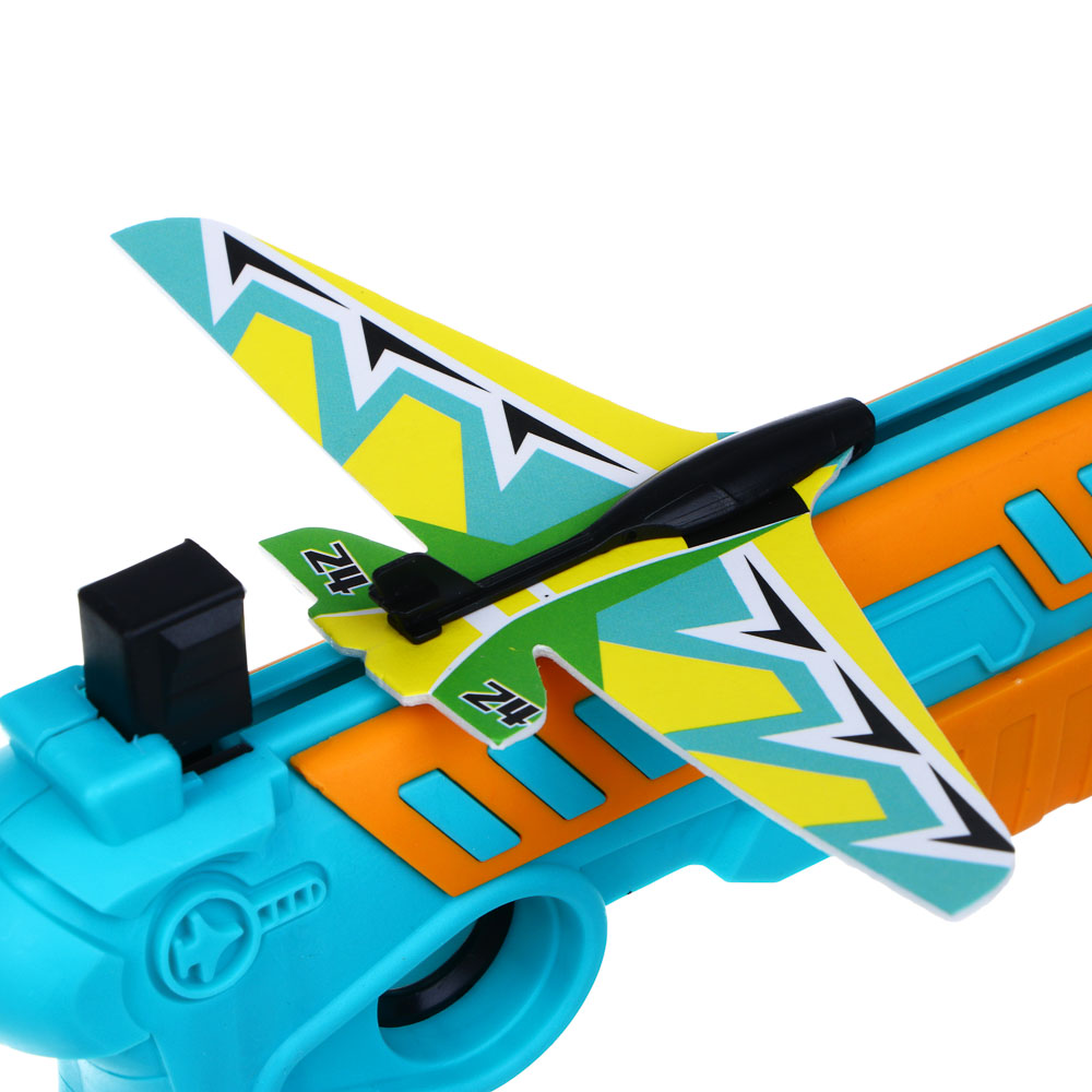 SILAPRO Набор для воздушного боя (пистолет-1шт., самолет 14х6.5см-4шт., мяч 3шт.), ABS, пенопласт - #5